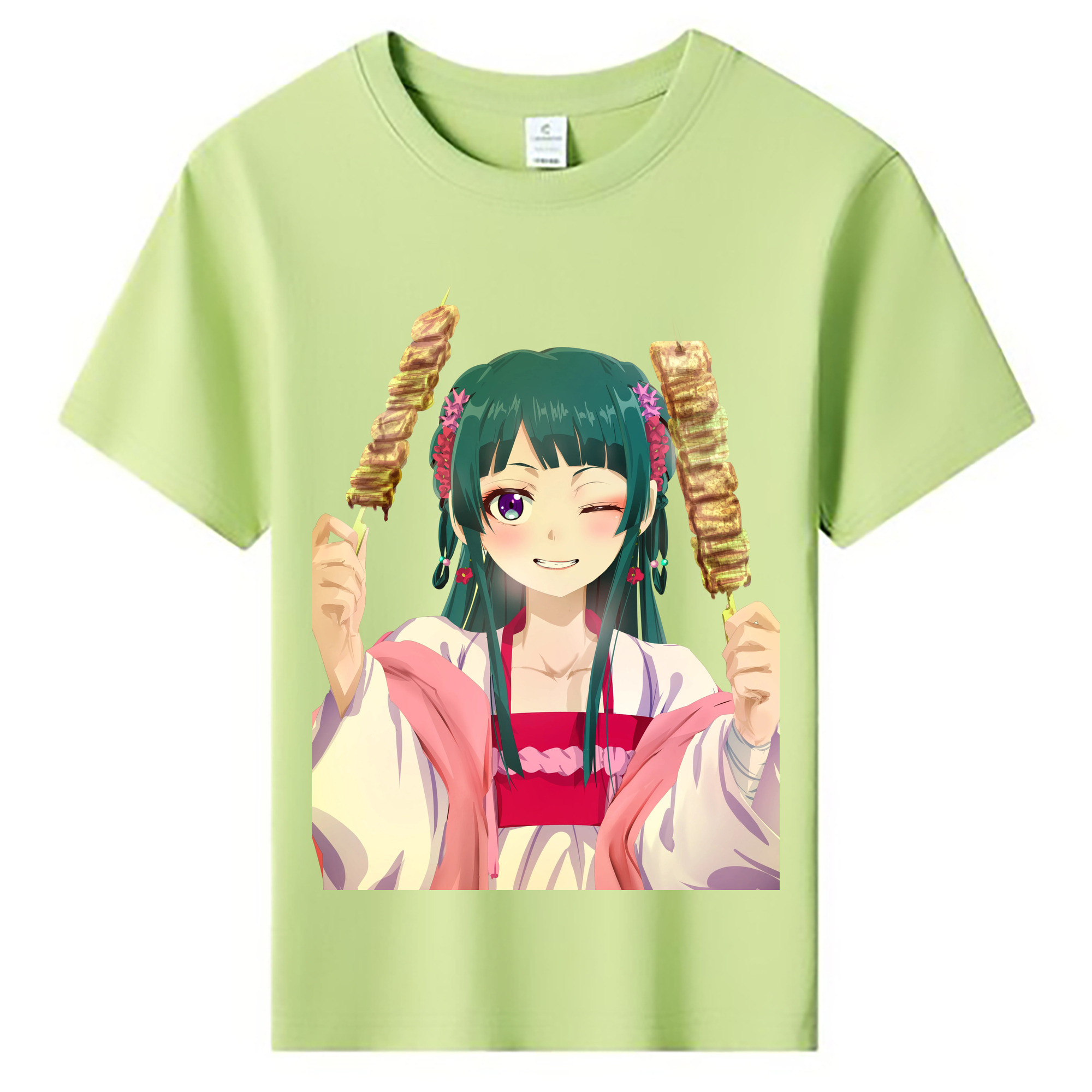 （画像用） 薬屋のひとりごと The Apothecary Diaries 綿100％キッズTシャツ（フロントプリント）